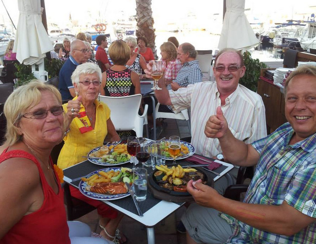 Viggos in Puerto de Mazarrón is right next to the marina