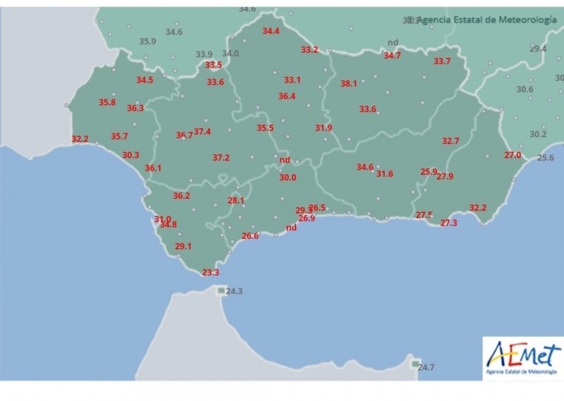 <span style='color:#780948'>ARCHIVED</span> - Andalucia region hottest place in Spain on Monday