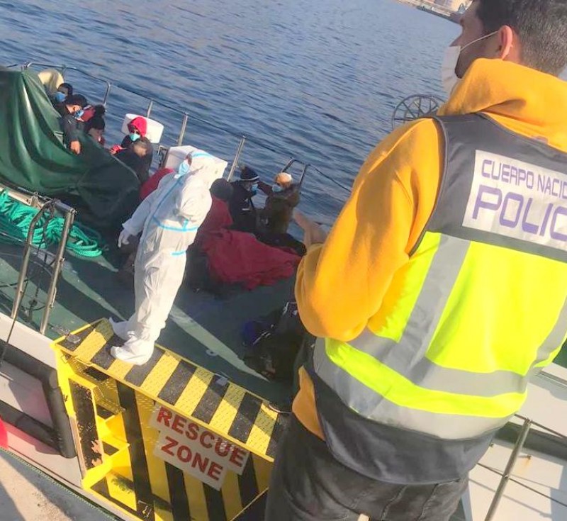 <span style='color:#780948'>ARCHIVED</span> - 132 irregular migrants intercepted in Almeria as warm weather encourages crossings