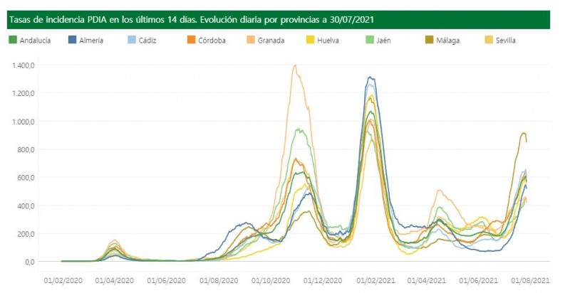 <span style='color:#780948'>ARCHIVED</span> - Over 5,000 new cases in the last 24 hours: Andalusia Covid update July 30