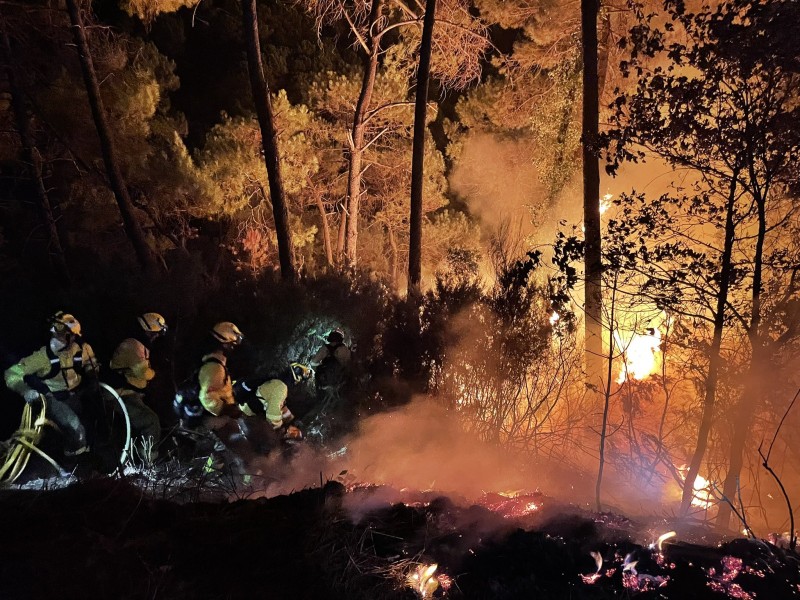 <span style='color:#780948'>ARCHIVED</span> - Malaga forest fire still spreading as firefighter loses his life battling the flames