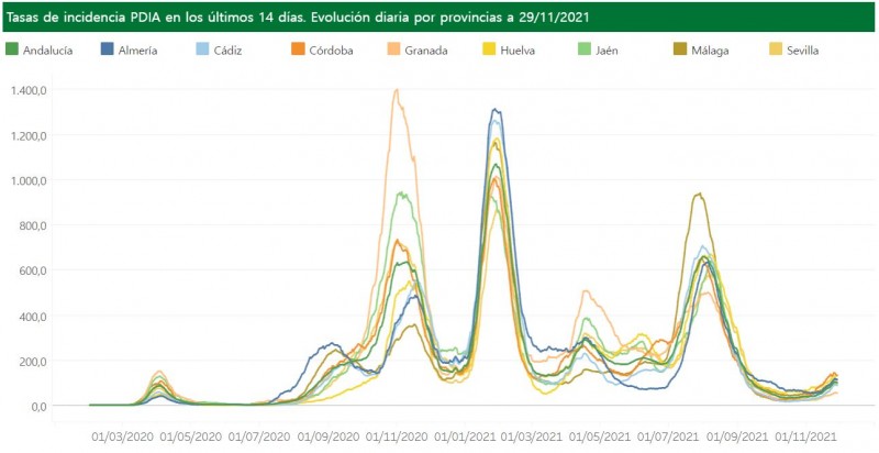 <span style='color:#780948'>ARCHIVED</span> - Incidence rate of almost 100, but hospital pressure decreases: Andalusia Covid update November 29