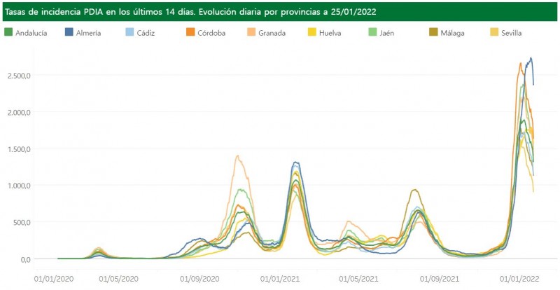 <span style='color:#780948'>ARCHIVED</span> - More deaths in one day than in the whole 6th wave: Andalusia Covid update January 25