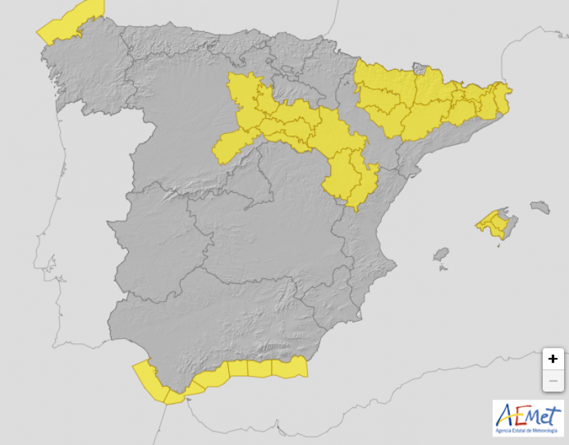 <span style='color:#780948'>ARCHIVED</span> - Settled weather expected throughout most of Spain in the coming days