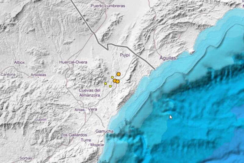 <span style='color:#780948'>ARCHIVED</span> - Six earthquakes in just one day in Almeria, Spain