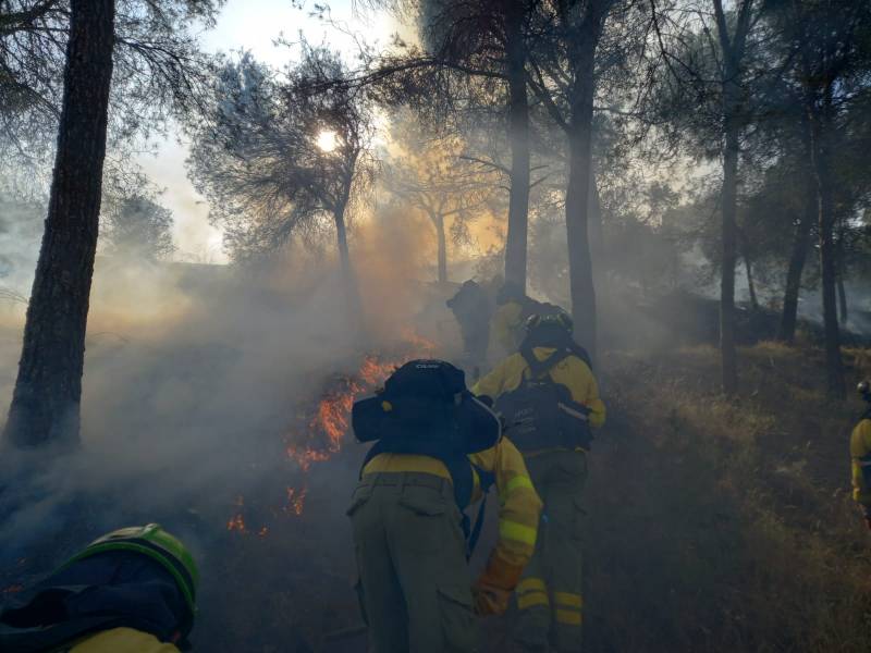 <span style='color:#780948'>ARCHIVED</span> - Hikers arrested in connection with Granada forest fire that raged overnight in Cerro de San Miguel