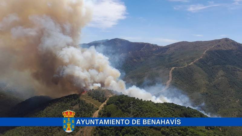 <span style='color:#780948'>ARCHIVED</span> - 2,500 residents forced to evacuate to flee forest fire in Malaga town of Benehavis