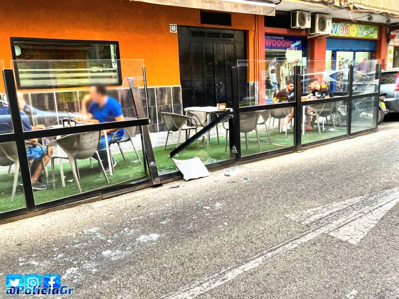 <span style='color:#780948'>ARCHIVED</span> - Drunk driver smashes into a Costa Tropical bar terrace and flees with daughter, 6, in the car