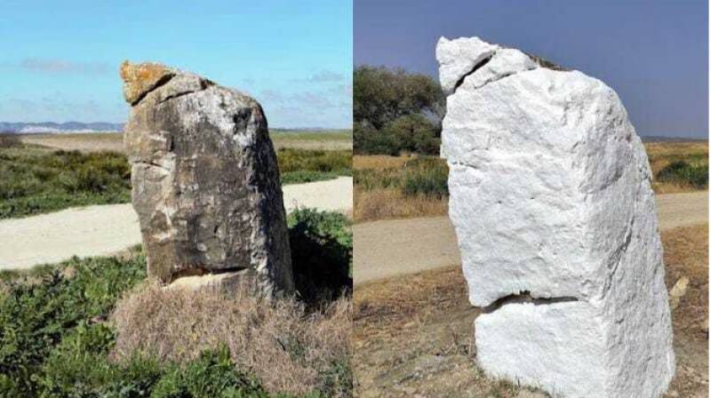 <span style='color:#780948'>ARCHIVED</span> - 5,000 year old megalith found whitewashed in Cadiz
