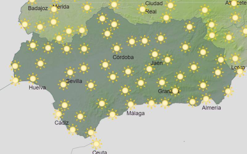 <span style='color:#780948'>ARCHIVED</span> - Mainly sunny with scattered showers and 30-plus temperatures: Andalusia weather forecast Sept 26-Oct 2