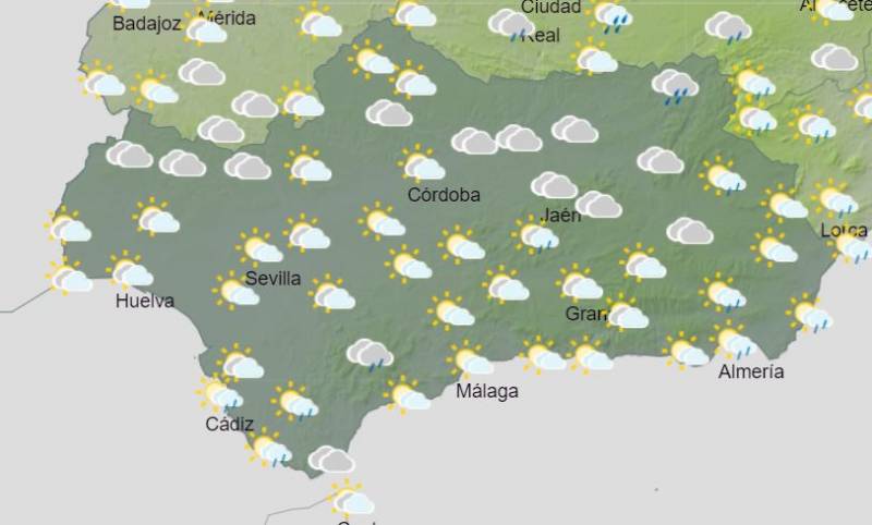<span style='color:#780948'>ARCHIVED</span> - Mainly sunny with scattered showers and 30-plus temperatures: Andalusia weather forecast Sept 26-Oct 2