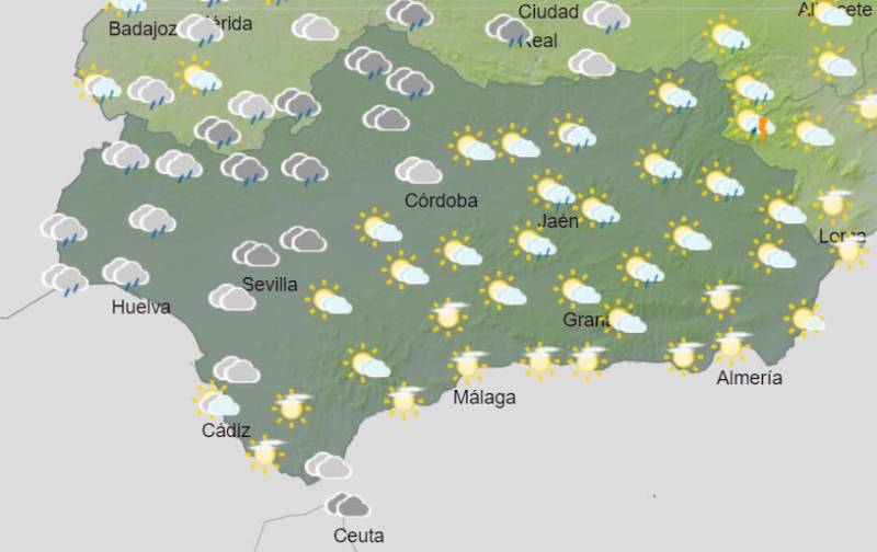 <span style='color:#780948'>ARCHIVED</span> - Rain and plus-30 temperatures all week: Andalusia weather forecast Oct 17-23