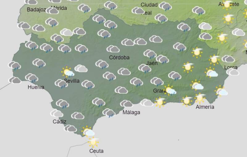 <span style='color:#780948'>ARCHIVED</span> - A wet washout of a week until the weekend: Andalusia weather forecast Nov 14-20