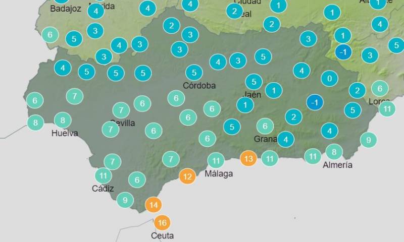 <span style='color:#780948'>ARCHIVED</span> - Below freezing temperatures as we move into December: Andalusia weather forecast Nov 28-Dec 4