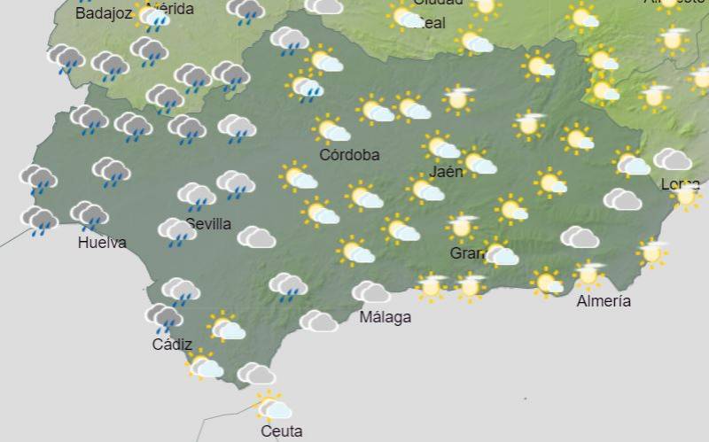 Showers and storms put Andalusia on yellow alert: Weather forecast December 5-11
