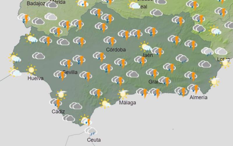 <span style='color:#780948'>ARCHIVED</span> - More weather warnings as downpours and strong winds hit Andalusia: weekend forecast Dec 8-11