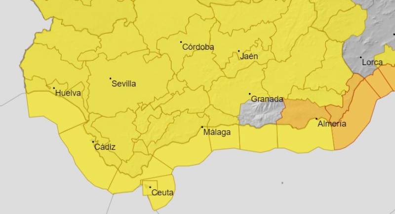<span style='color:#780948'>ARCHIVED</span> - Weather warnings continue for widespread rain and strong winds: Andalusia weather forecast December 12-18