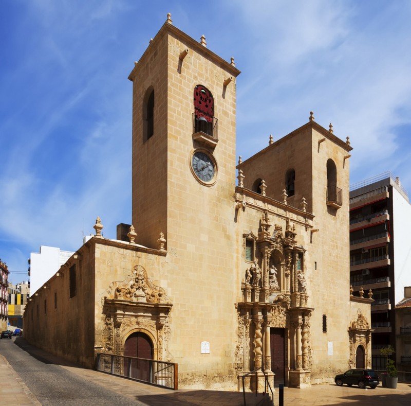 The Basílica de Santa María in Alicante City