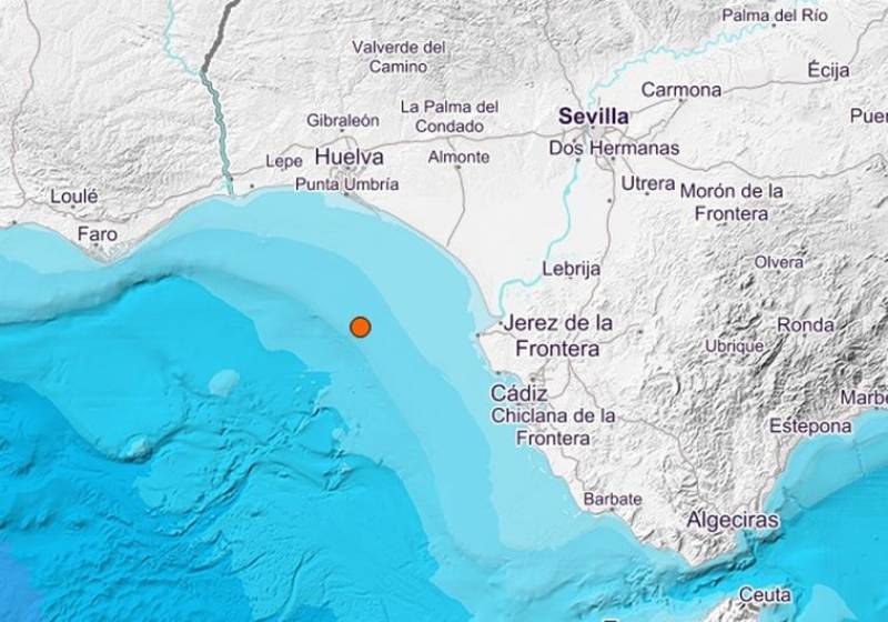 Magnitude 3.9 earthquake in the Gulf of Cadiz