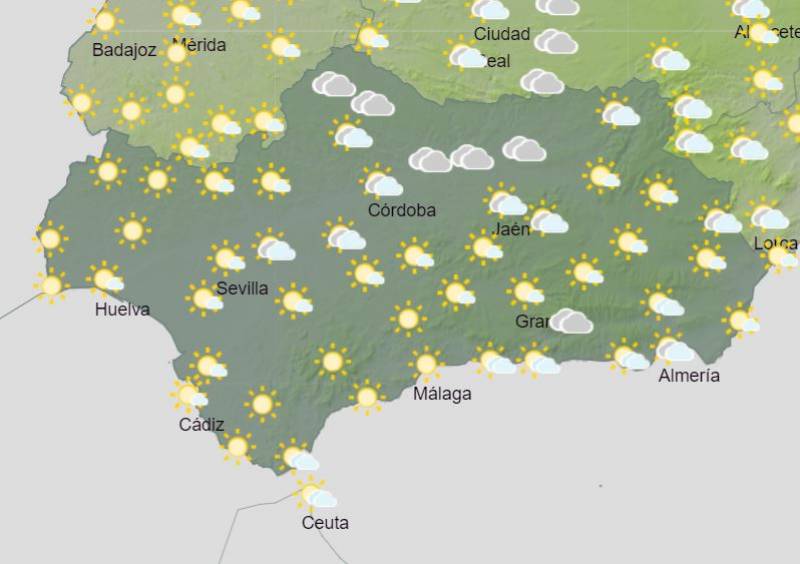 <span style='color:#780948'>ARCHIVED</span> - Crisp and clear week ahead while temperatures continue to drop: Andalusia weather forecast January 23-29