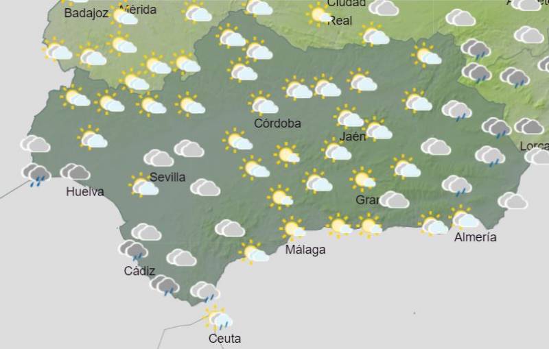 <span style='color:#780948'>ARCHIVED</span> - Cloudy conditions and strong coastal winds: Andalusia weather forecast February 13-19