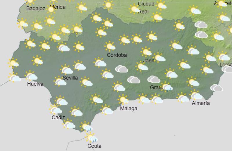 <span style='color:#780948'>ARCHIVED</span> - Cloudy conditions and strong coastal winds: Andalusia weather forecast February 13-19