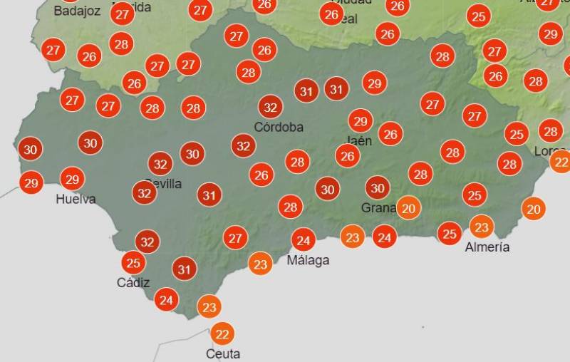 <span style='color:#780948'>ARCHIVED</span> - Andalucia weather forecast April 24-30: Temperatures will hit close to 40 degrees in heatwave