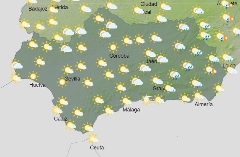 Isolated showers give way to 44-degree temperatures: Andalusia weather forecast June 19-25