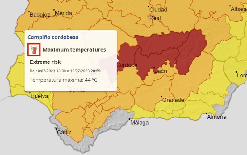 Heatwave pushes temps past 40 every day this week: Andalusia weather forecast July 10-16