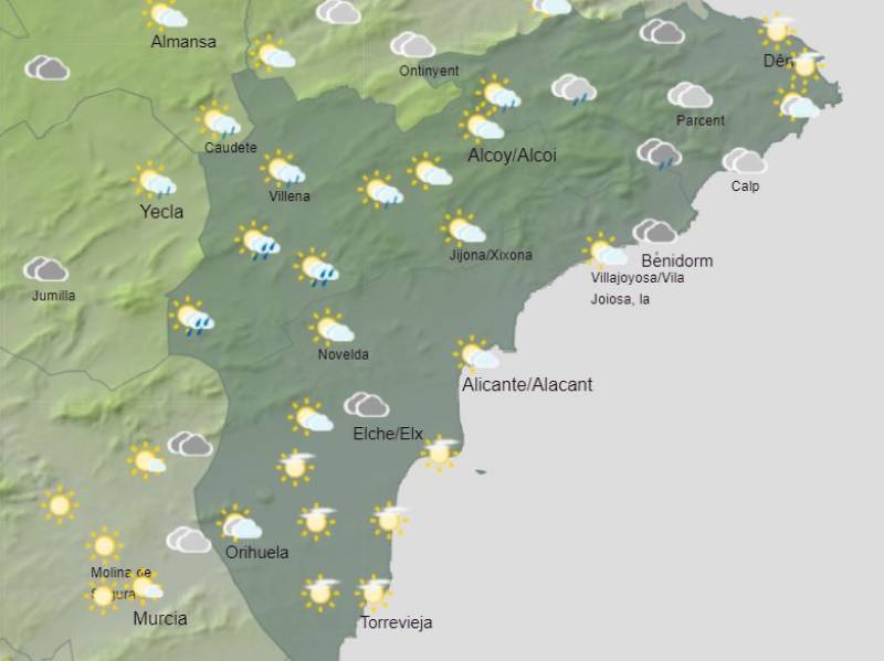 Storms and sunshine this weekend in Alicante: weather forecast July 20-23