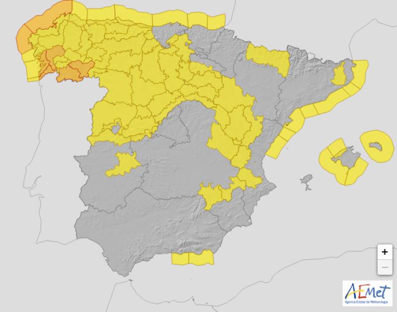 Rain in the north but mostly dry in the south: Spain weather forecast October 26-19