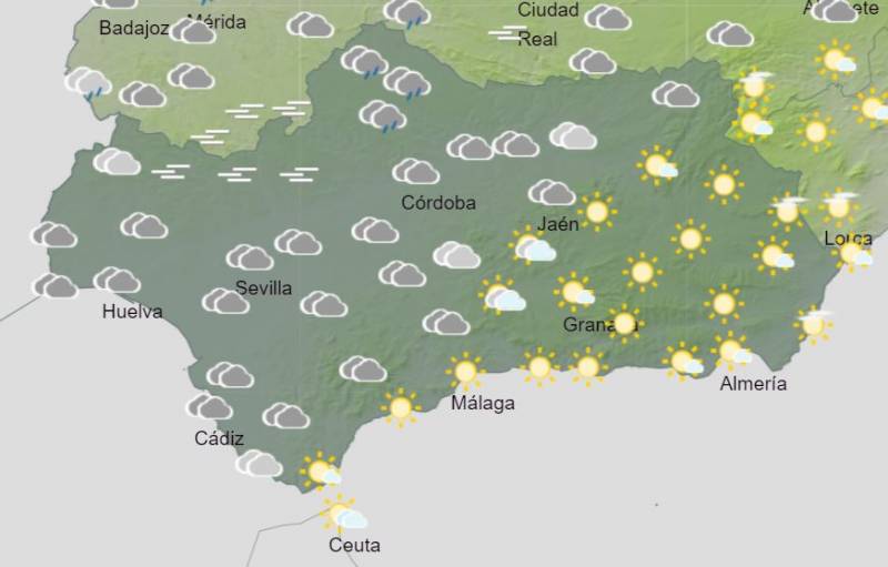 Andalusia sees out November with rain and welcomes December with sun: weather forecast Nov 27-Dec 3
