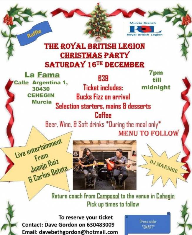 ! Andalucia Today December 16 Royal British Legion Christmas Party In