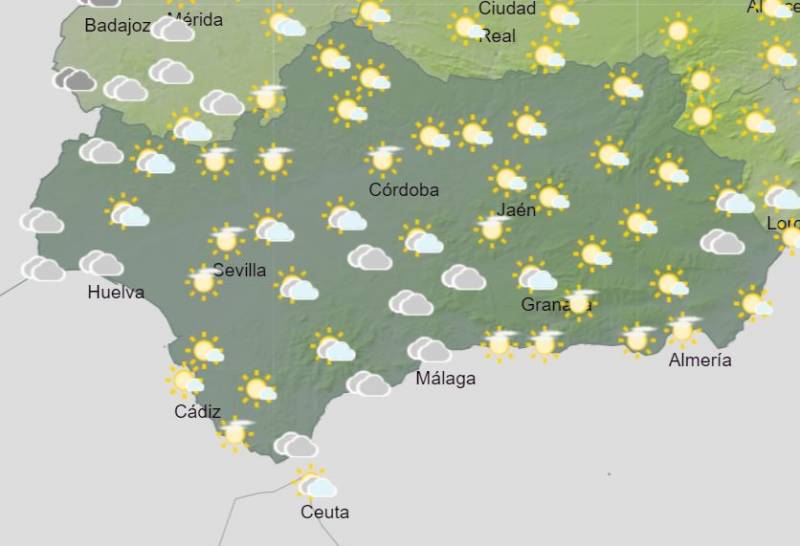 Rainstorms, snow and lots of cloud: Andalusia weekly weather forecast January 8-14