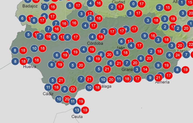 Rainstorms, snow and lots of cloud: Andalusia weekly weather forecast January 8-14