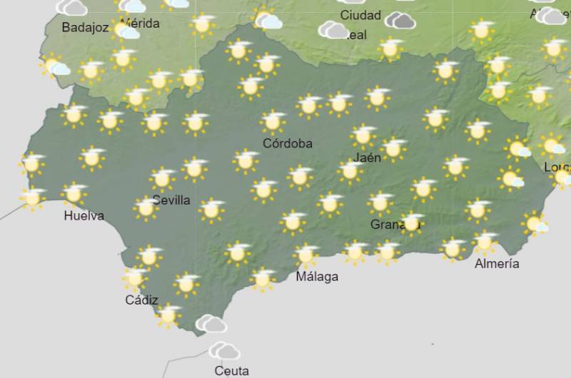 Andalusia weekend weather forecast January 11-14: Mostly dry and sunny