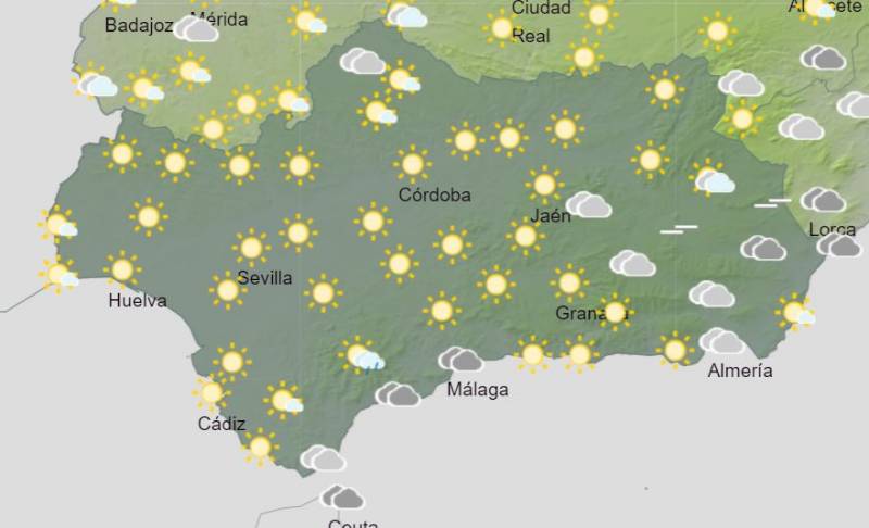 Andalusia weekend weather forecast January 11-14: Mostly dry and sunny