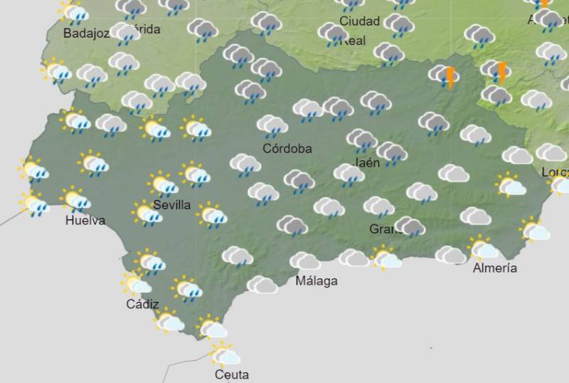 Get ready for a drenching: Andalusia weekly weather forecast January 15-21
