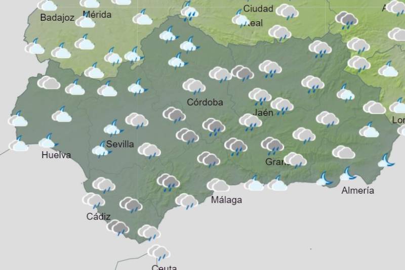 Snow and rain later this week: Andalusia weather forecast February 19-25