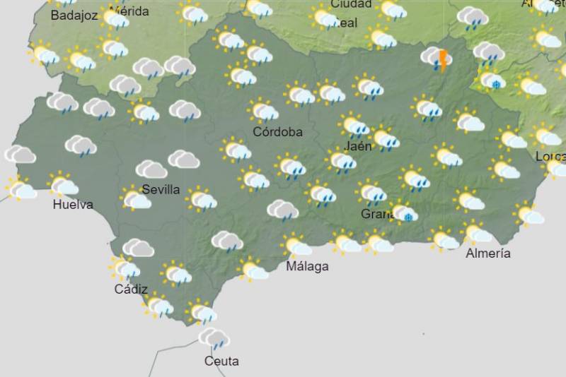 Snow and rain later this week: Andalusia weather forecast February 19-25