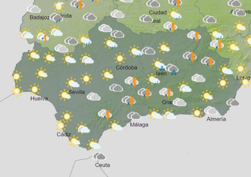 Sun, bookended by rain and wind: Andalusia weather forecast February 26-March 3