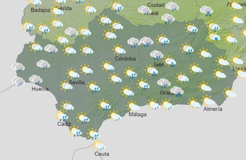 Rainstorms, thunder and lightning later this week: Andalusia weather forecast February 5-11