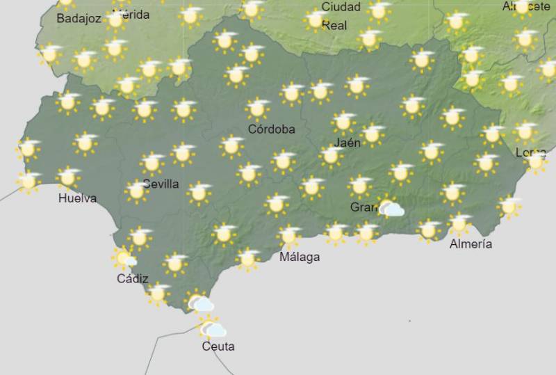 Andalusia weather forecast February 12-18: Dry and sunny once again