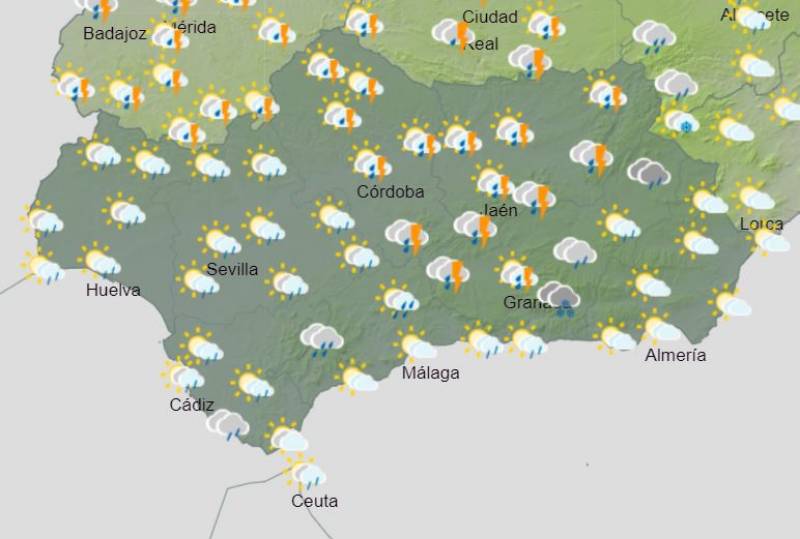 A very wet week: Andalusia weather forecast March 4-10