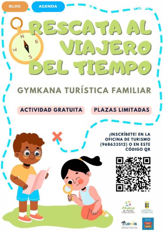 June 22 Rescue the Time Traveller of Alhama de Murcia in the free interactive gymkhana activity – in Spanish