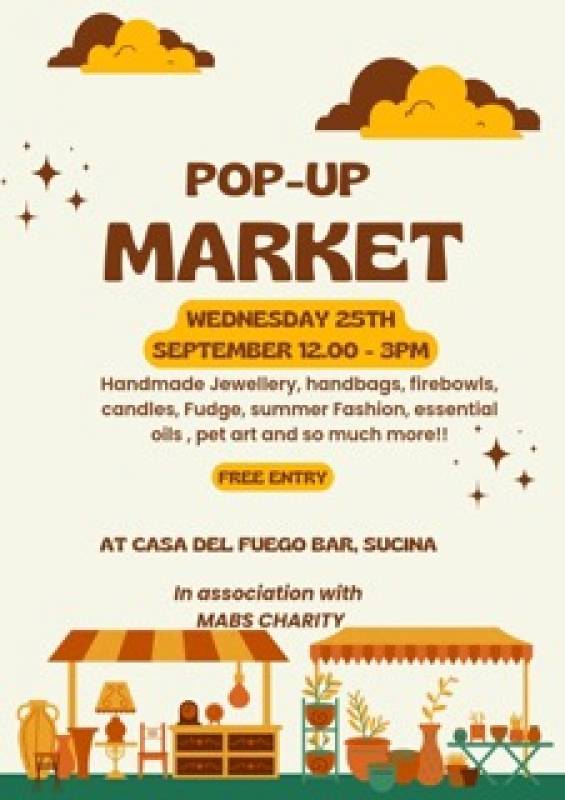 September 25 Pop-up market in Sucina