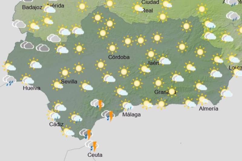 Red weather alert in Andalusia this Friday: Weekend forecast November 1-3