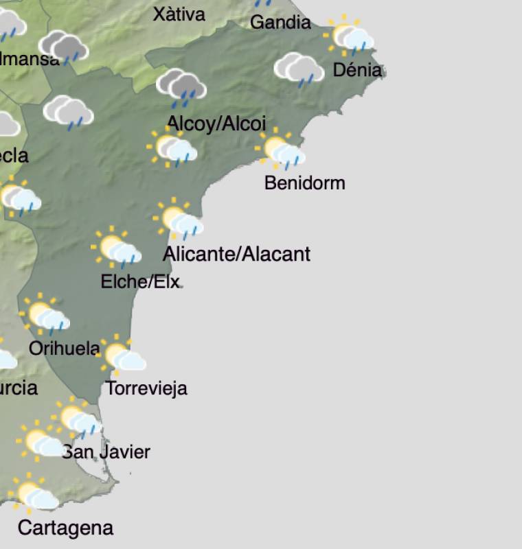 Alicante weather forecast November 4-7: Finally, a sunny week ahead