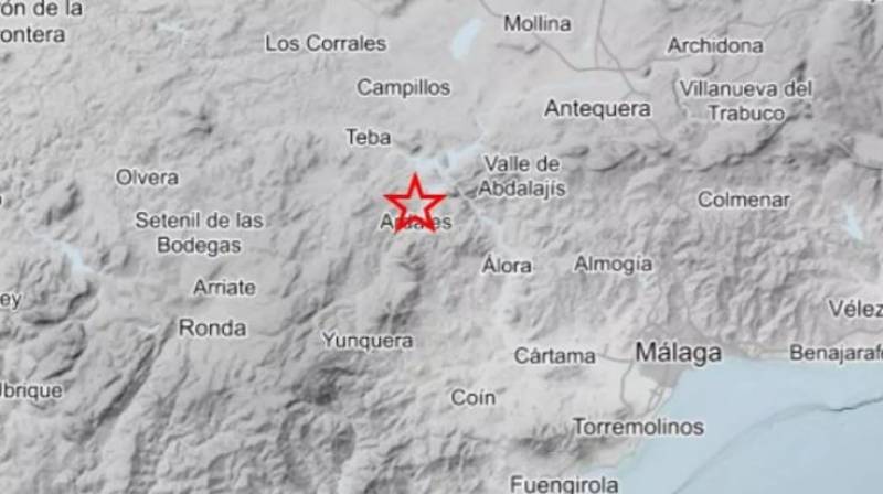 Strong earthquake measuring 3.4 registered in Malaga