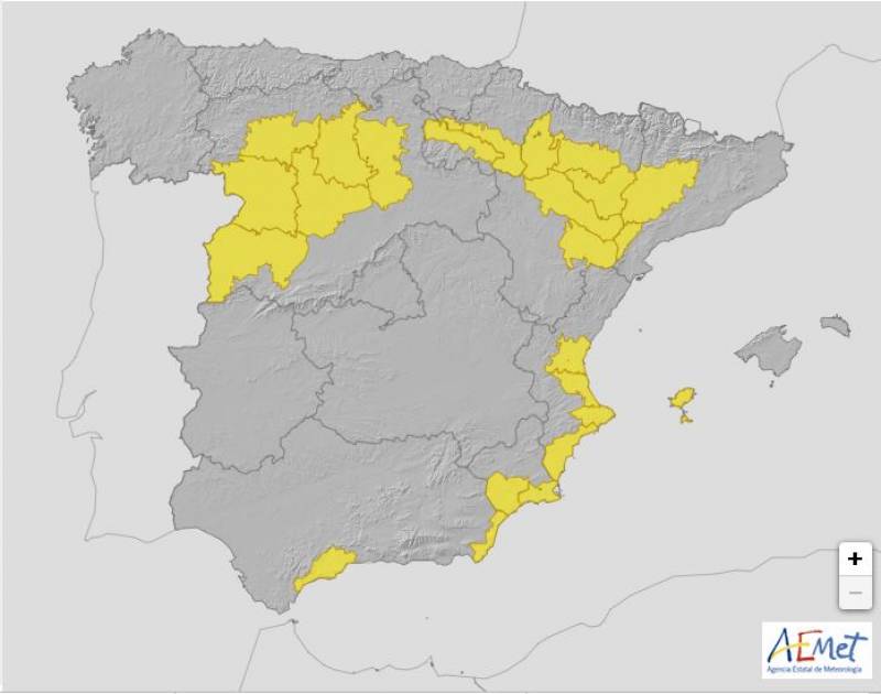 Several parts of southern Spain on alert for New Year's Eve DANA